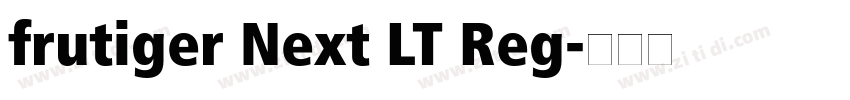 frutiger Next LT Reg字体转换